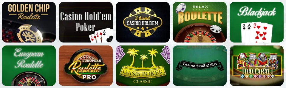 Giochi da tavolo all'ITALIANBET24 CASINO