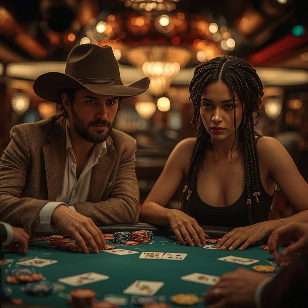 foto di due giocatori di poker ITALIANBET24 CASINO